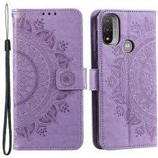  Motorola Moto E20 / E40 Fodral Mandala L&auml;der Lila