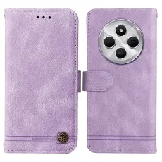  Xiaomi Redmi 14C Pl&aring;nboksfodral L&auml;der Lila