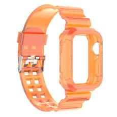  Apple Watch 38/40/41/42 mm Kristall Skal/Armband Orange