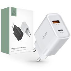 Tech-Protect Tech-Protect 30W PD QC USB-C / USB-A V&auml;ggladdare Vit