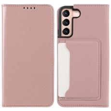  Samsung Galaxy S22 Plus Fodral Flip Med Kortfack Ros&eacute;guld