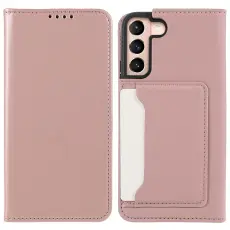  Samsung Galaxy S22 Plus Fodral Flip Med Kortfack Ros&eacute;guld