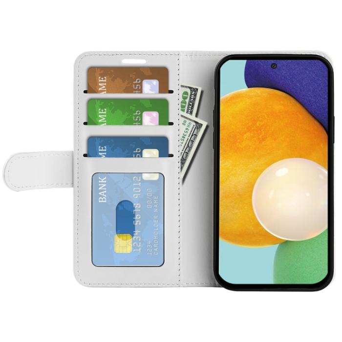 Bild 4,  Samsung Galaxy A13 4G Fodral Klassisk Struktur Vit