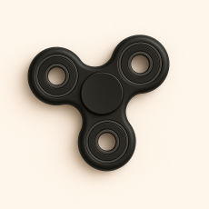  Fidget Spinner Ultra Spin Trio - Svart