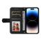  iPhone 15 Pro Fodral Skin Feel Läder Svart