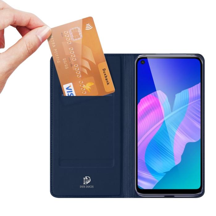 Bild 2, DUX DUCIS Huawei P40 Lite E - DUX DUCIS Skin Pro Plånboksfodral - Blå