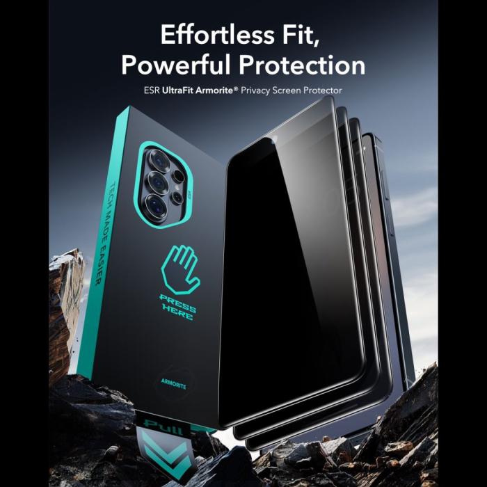 Bild 3, ESR ESR Galaxy S26 Ultra Skärmskydd UltraFit Armorite Pro Härdat Privacy