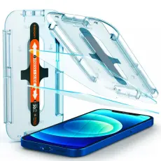 Spigen Spigen iPhone 12/12 Pro 2-PACK Sk&auml;rmskydd GLAS.tR "Ez Fit"