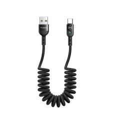 MCDODO Mcdodo 1.8m QC 3.0/4.0 USB-C Flexibel Nylon Kabel Svart