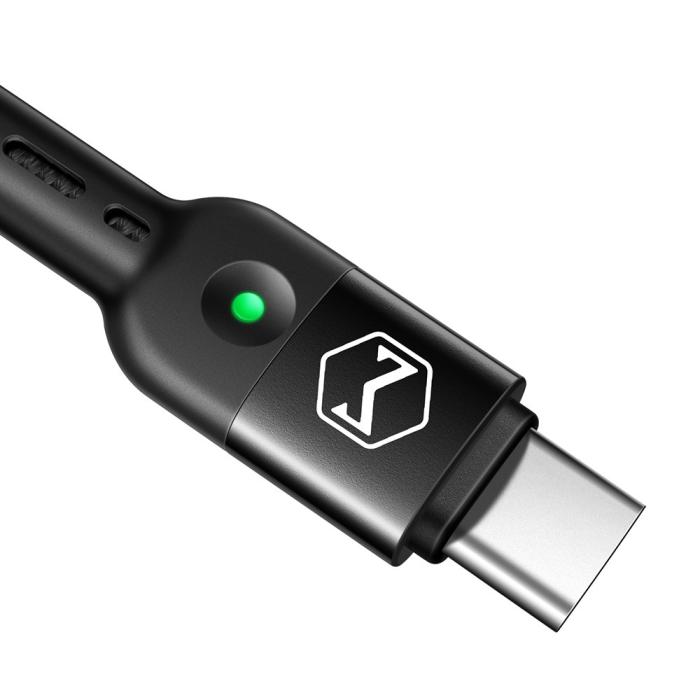 Bild 2, MCDODO Mcdodo 1.8m QC 3.0/4.0 USB-C Flexibel Nylon Kabel Svart