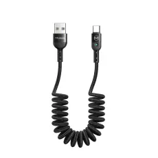 MCDODO Mcdodo 1.8m QC 3.0/4.0 USB-C Flexibel Nylon Kabel Svart