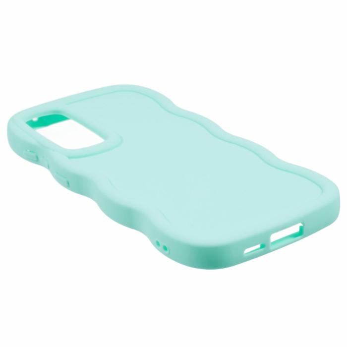 Bild 4,  Samsung Galaxy S25 Mobilskal Wavy Ljus Grön