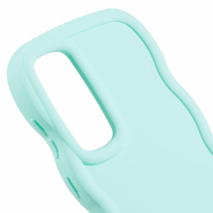 Bild 6,  Samsung Galaxy S25 Mobilskal Wavy Ljus Grön