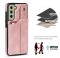  Samsung Galaxy S21 FE Skal Med Kortfack Och Strap Roséguld
