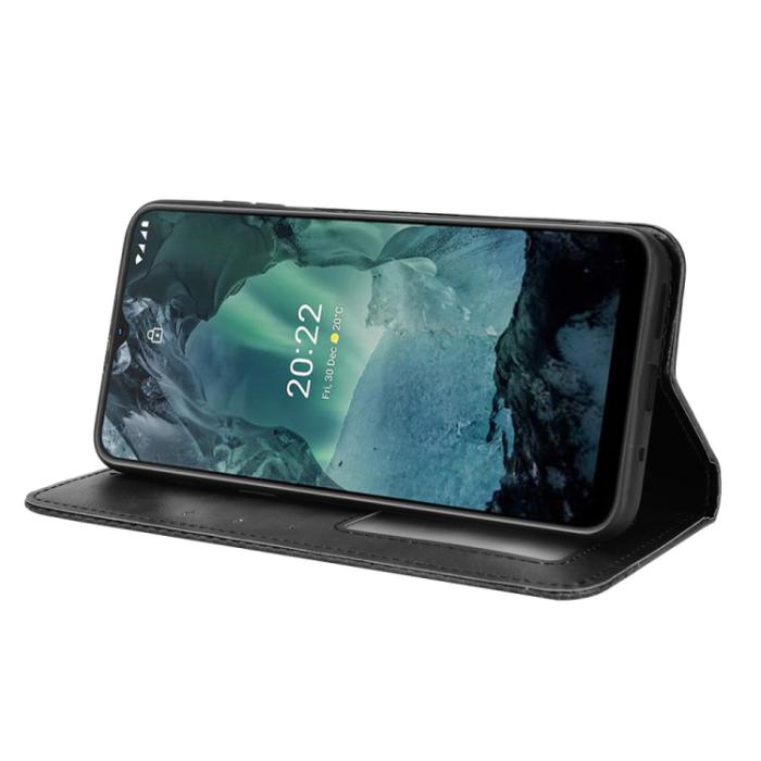 Bild 5,  Nokia G11 / G21 Fodral Flip Retro Svart