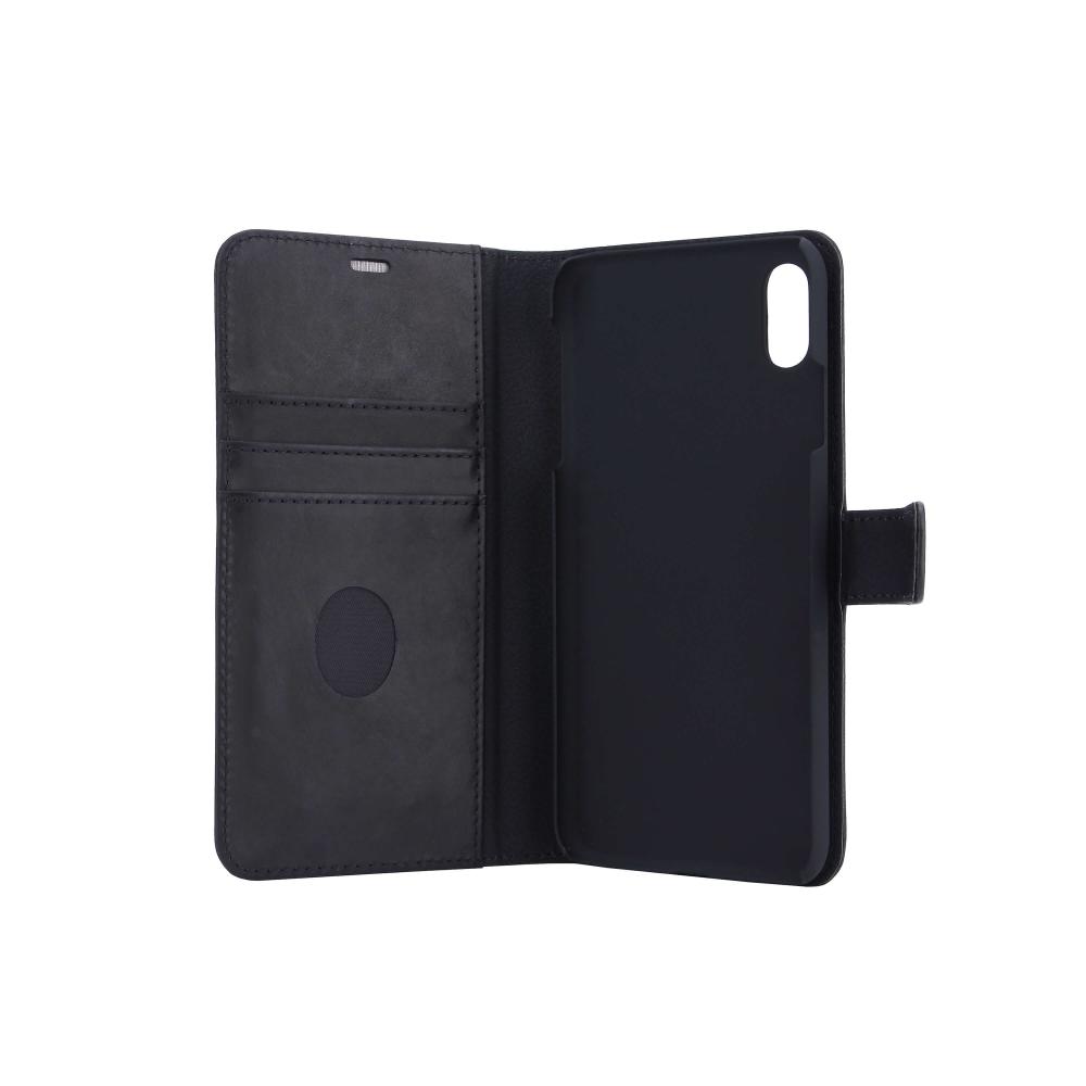 Radicover Radicover iPhone Xs Max Mobilfodral 2in1 Äkta Läder Svart