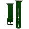  Apple Watch 42/44/45/46/49 mm Armband Silikon Svartaktig Grön