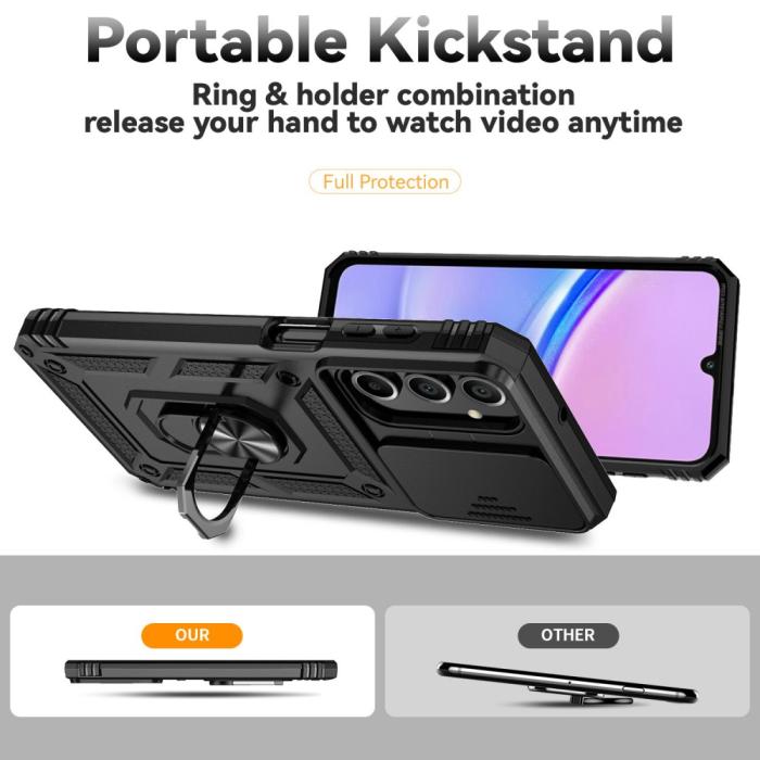 Bild 3,  Samsung Galaxy A16 Skal CamShield Ring Hybrid Svart