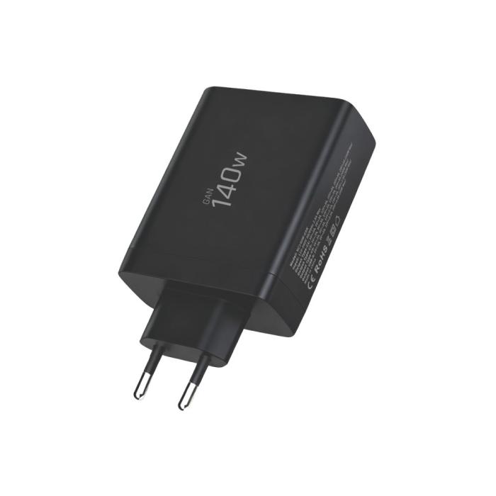 Bild 3, Tech-Protect Tech-Protect 140W Väggladdare PD QC3.0 USB-C/USB-A Svart