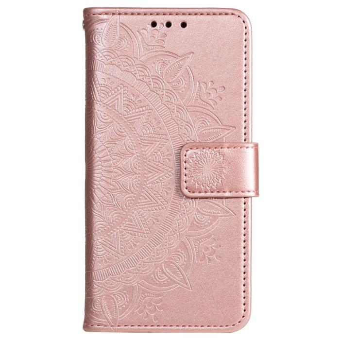 Bild 5,  Sony Xperia 1 VI Mandala Läder Fodral Roséguld