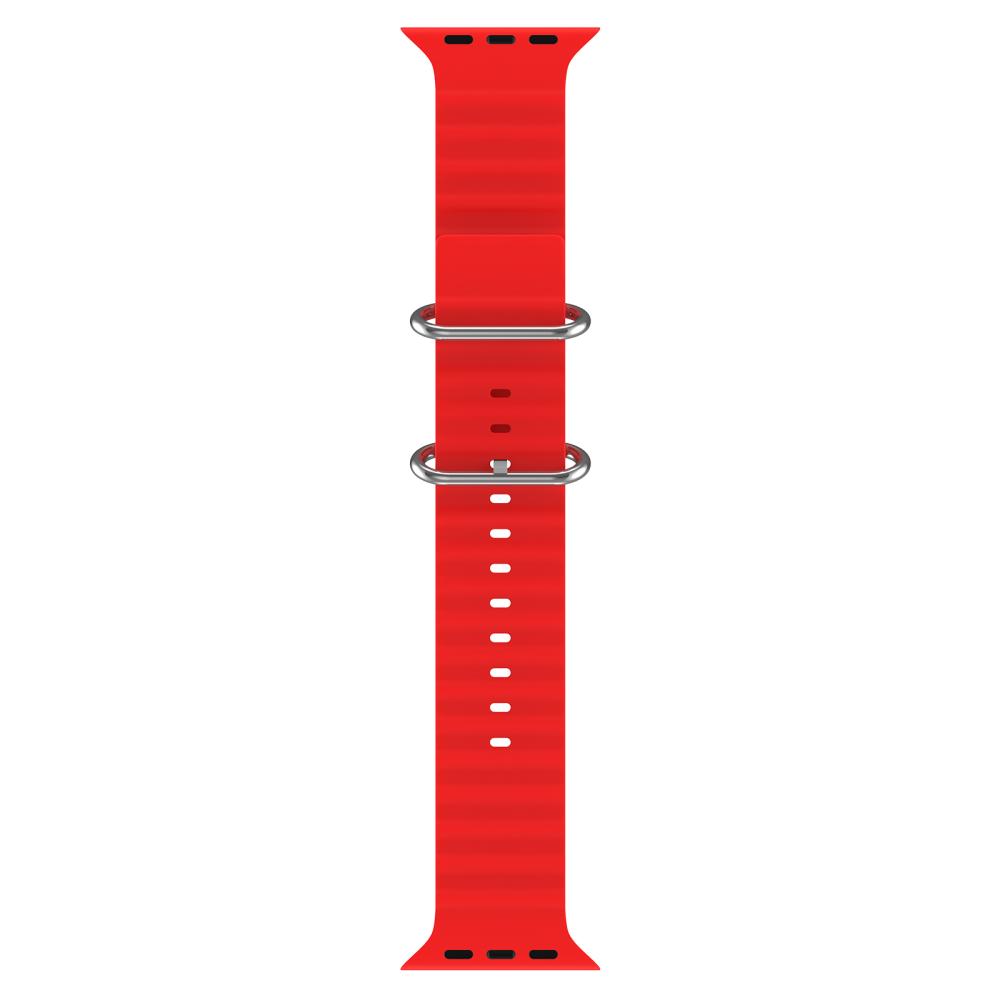 ColorPop Apple Watch 42/44/45/46/49 mm Armband Ocean Wave Röd