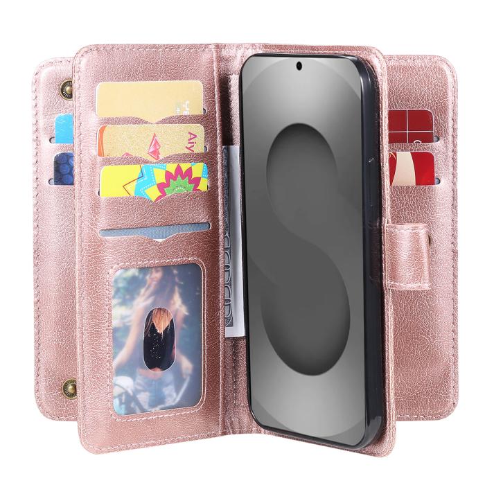 Bild 3,  Samsung Galaxy S26 Ultra Fodral Multifunktionellt Läder Roséguld