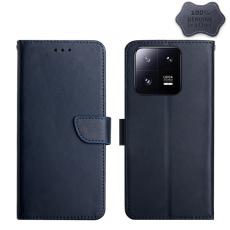  Xiaomi 13 Pro 5G Fodral &Auml;kta L&auml;der Nappa Textur Bl&aring;