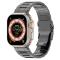  Apple Watch 42/44/45/46/49 mm Armband Steel Titanium Grå