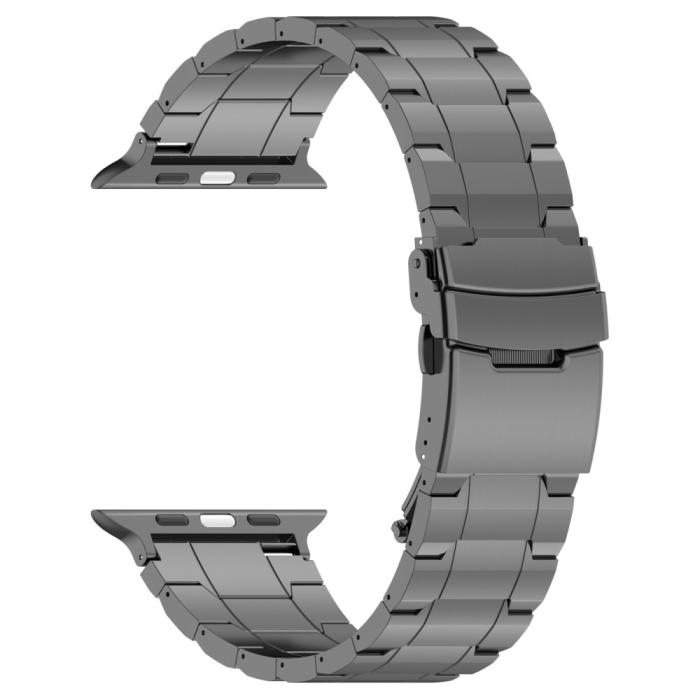 Bild 3,  Apple Watch 42/44/45/46/49 mm Armband Steel Titanium Grå