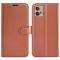  Motorola Moto G32 Fodral Litchi Läder Brun
