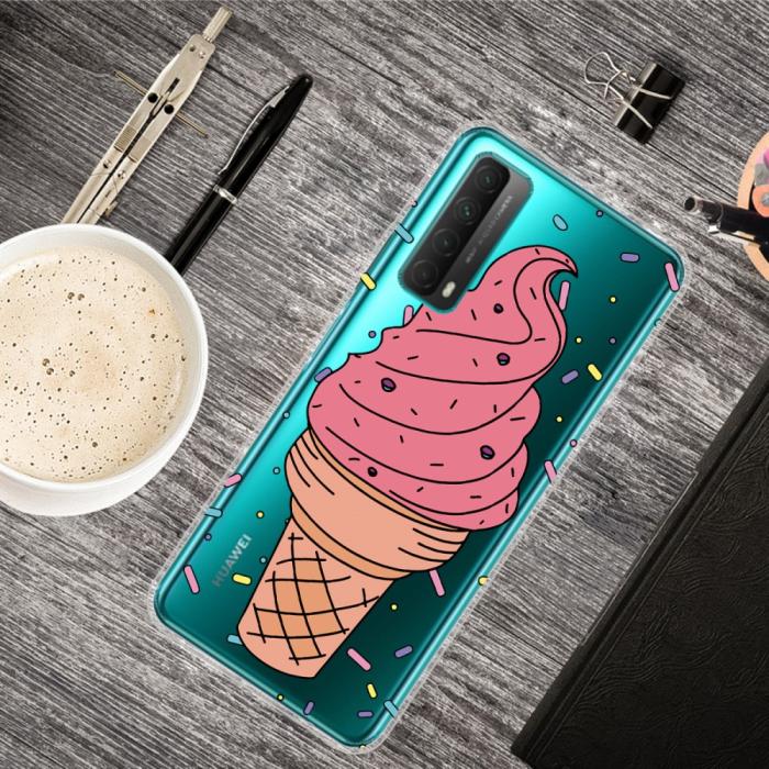 Bild 2,  Huawei P Smart (2021) - Skal Med Tryck - Glass