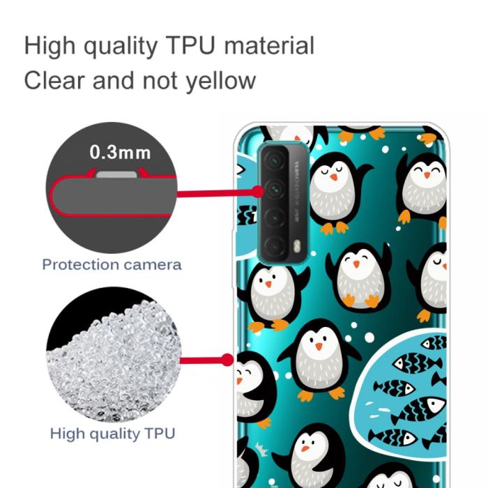 Bild 4,  Huawei P Smart (2021) - Skal Med Tryck - Pingviner