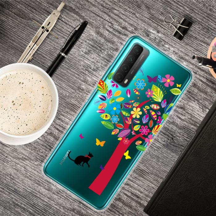 Bild 2,  Huawei P Smart (2021) - Skal Med Tryck - Färggrant Träd