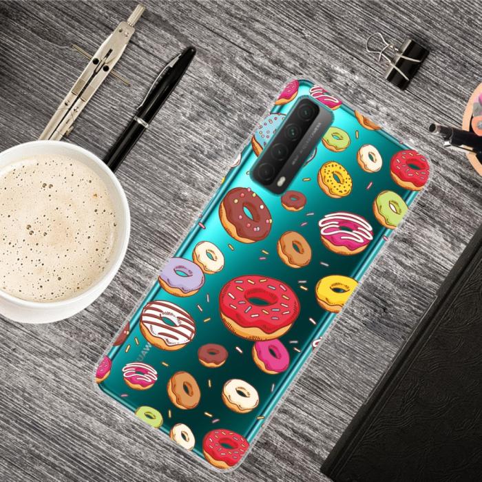 Bild 2,  Huawei P Smart (2021) - Skal Med Tryck - Donuts