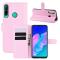  Huawei P40 Lite E - Litchi Plånboksfodral - Ljus Rosa
