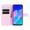 Huawei P40 Lite E - Litchi Plånboksfodral - Ljus Rosa