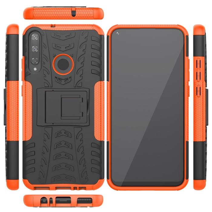 Bild 3,  Huawei P40 Lite E - Ultimata Stöttåliga Skalet med Stöd - Orange