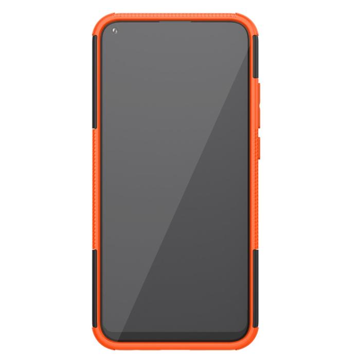 Bild 5,  Huawei P40 Lite E - Ultimata Stöttåliga Skalet med Stöd - Orange
