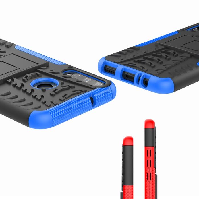 Bild 4,  Huawei P40 Lite E - Ultimata Stöttåliga Skalet med Stöd - Blå