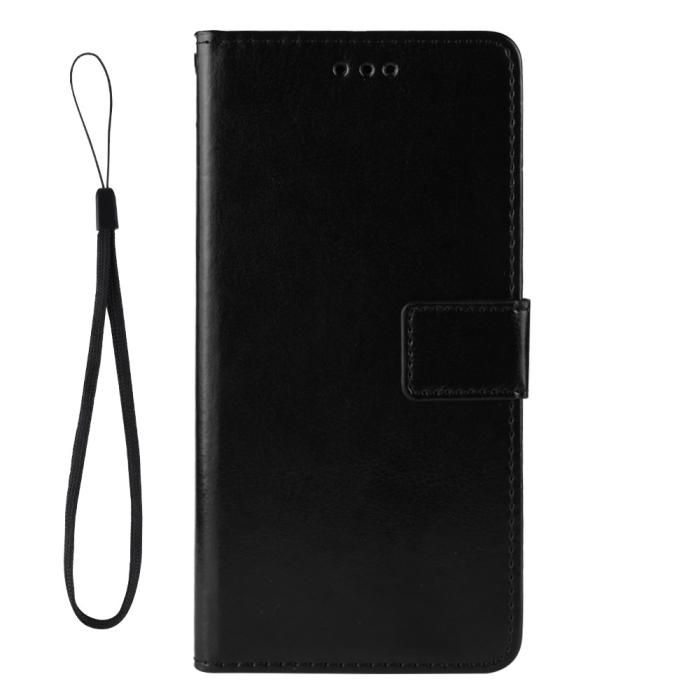 Bild 5,  Huawei P40 Lite E - Crazy Horse Plånboksfodral - Svart