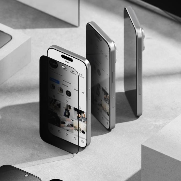 Bild 3, Ringke Ringke iPhone 17 Pro Max 2-PACK Easy Slide Skärmskydd Härdat Glas