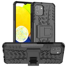  Samsung Galaxy A03 Skal St&ouml;tt&aring;ligt med St&ouml;d Svart
