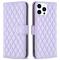  iPhone 16 Pro Max Fodral Diamond Läder Lila