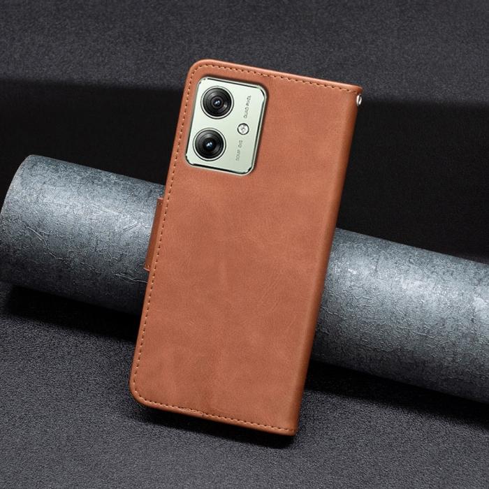 Bild 6,  Motorola Moto G54 5G Fodral Shark Solid Brun