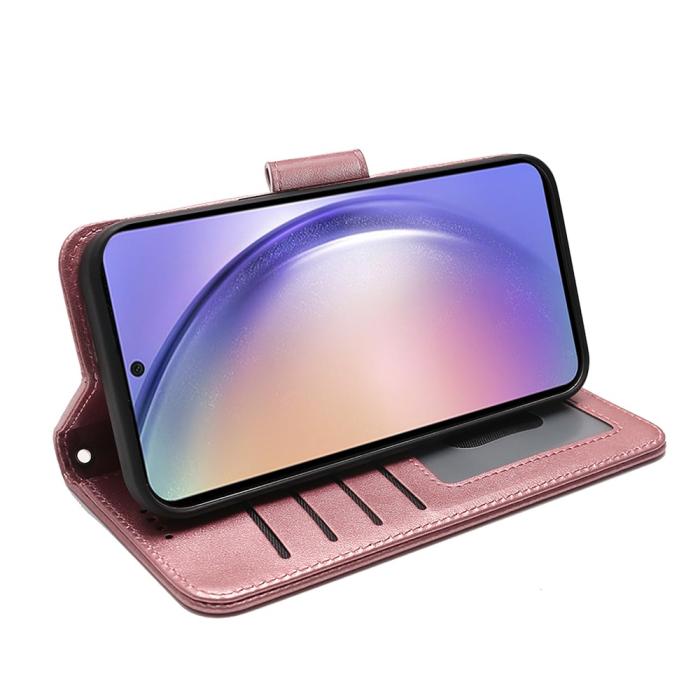 Bild 3,  Samsung Galaxy A27 Fodral Läder Roséguld