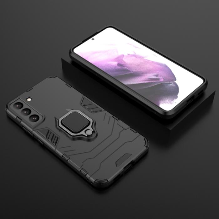 Bild 6,  Samsung Galaxy S22 Skal Hybrid Ring Armor Svart