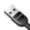 MCDODO Mcdodo 1.8m QC 3.0/4.0 USB-C Flexibel Nylon Kabel Svart