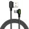 MCDODO Mcdodo 3m 2A USB-C Elbow Nylonflätad Kabel Svart