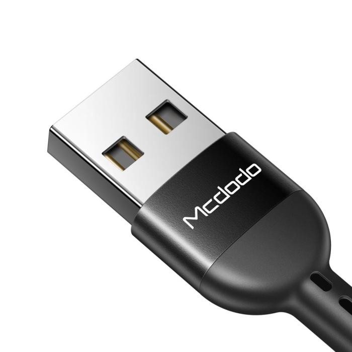 Bild 6, MCDODO Mcdodo 1.8m QC 3.0/4.0 USB-C Flexibel Nylon Kabel Svart