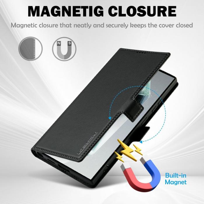 Bild 4, LC.IMEEKE LC.IMEEKE Galaxy S25 Ultra Fodral Med Magnetisk Stängning